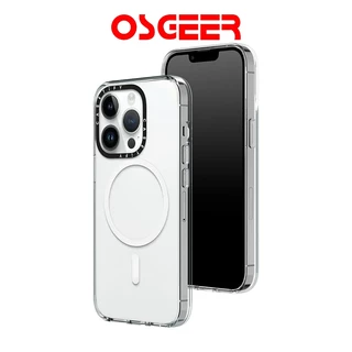 OSGEERสำหรับ iPhone 11-17 Pro Max เคสแม่เหล็กใสขอบอ่อนป้องกันตกบางเฉียบใช้งานทุกวัน