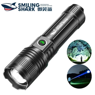Smilingshark SD5318 ไฟฉาย led 10000lumens พลังงานสูง ซูมได้ พร้อม 5 โหมด ชาร์จได้ กันน้ํา สําหรับตั้งแคมป์ เดินป่า ล่าสัตว์