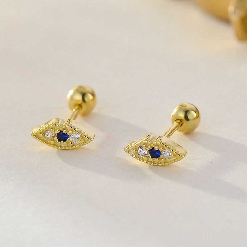 ต่างหูมินิกระพริบเซอร์โคเนียม สไตล์ป่าและทันสมัย เหมาะสำหรับคนเจาะหู - รูปที่ 7