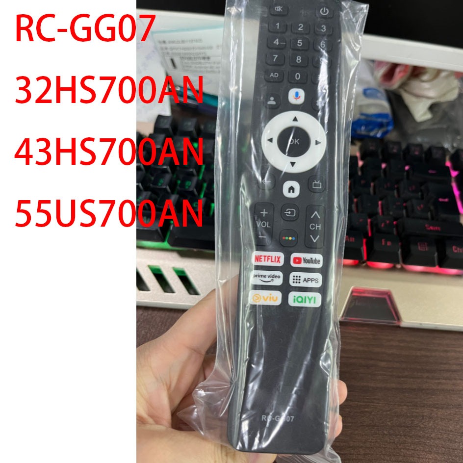 สําหรับรีโมทคอนโทรลทีวี *รองรับคําสั่งเสียง* รุ่น RC-GG07 32HS700AN ​​​​43HS700AN ​​​​55US700AN
