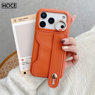 HOCE สายรัดข้อมือกระเป๋าสตางค์หนังฝาครอบโทรศัพท์สําหรับ iPho…