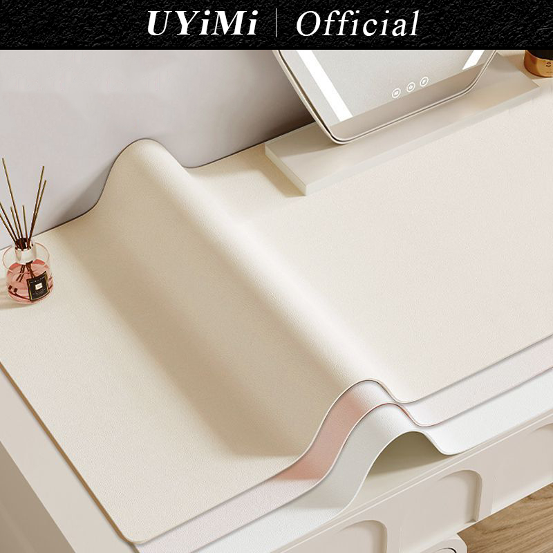 แผ่นรองโต๊ะ หนัง PU พรีเมียม กันน้ำ กันรอย ทำความสะอาดง่าย | หลายขนาด