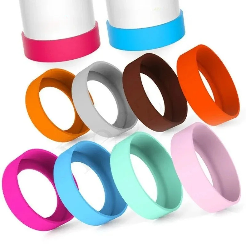 6.5/7/7.5/8 ซม./8.5 ซม.ซิลิโคนที่วางแก้ว Coaster ขวดน้ําป้องกันกรณี