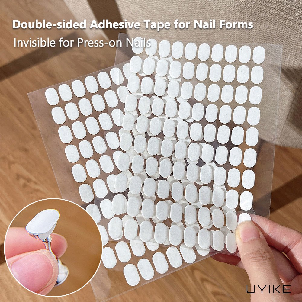 UYIKE Clear Non-marking Double-sided Tape & Jelly Gel กาวสําหรับที่ใส่เล็บ Press-on Swatch (Nail Art Exclusive)