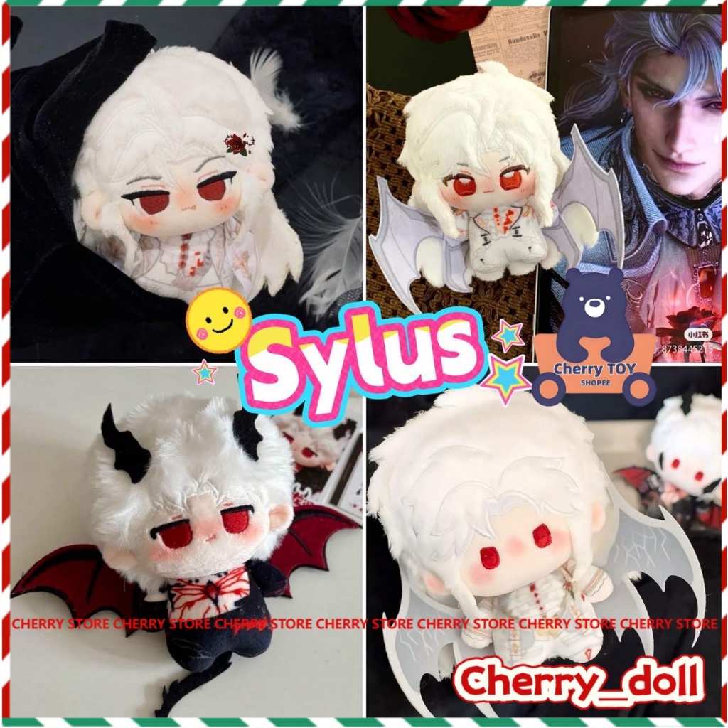 ใหม่! Sylus Love and Deepspace น่ารัก ซิลัส ปีกเงิน ปีศาจตุ๊กตาตุ๊กตาจากความรักและพื้นลึกอะนิเมะยัดตุ๊กตาร่างกาย10/20เซนติเมตรอะนิเมะแต่งตัวผ้าฝ้ายของเล่นคอสเพลย์ของขวัญวัน