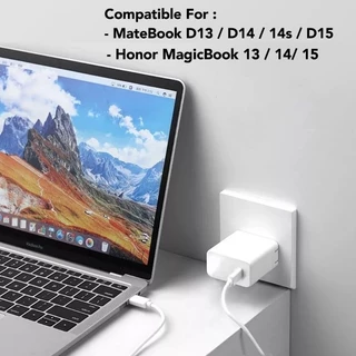 แล็ปท็อป Huawei 65W Super Charger Type C ถึง Type C Adapter สำหรับ Mate 40 30 pro MateBook D16 d15 D14 D13