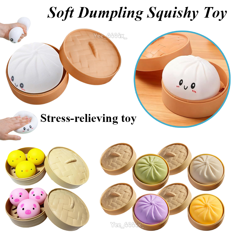 Squishy Dumpling ความเครียดลูกบอลสําหรับผู้ใหญ่ Soft Dumpling Fidget Sensory ของเล่นผ่อนคลาย Companion สําหรับเด็กนักเรียนหญิง chwuieth