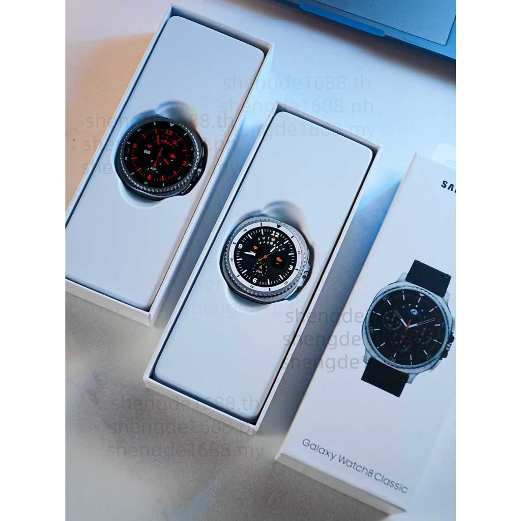 โลโก้นาฬิกา 8 คลาสสิก SmartWatch เข็มทิศผู้ชาย AMOLED Call นาฬิกา IP67 กันน้ํากีฬาฟิตเนส Ms Smartwat