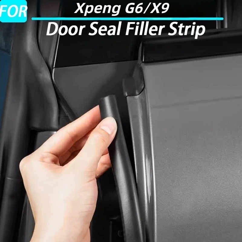 แถบฟิลเลอร์ซีลประตูรถสําหรับเสา B ยาง Weatherstrip สําหรับ Xpeng G6 X9 อุปกรณ์ตกแต่งภายใน