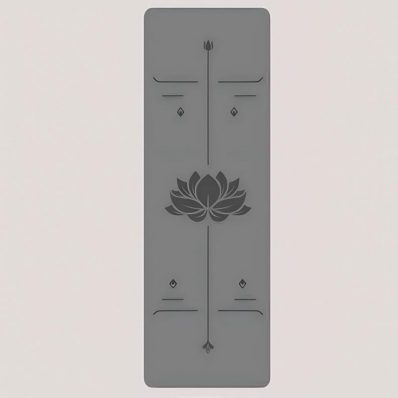 🧘‍♀️เสื่อโยคะยางธรรมชาติ PU 👩เสื่อออกกําลังกายกันลื่นสองด้านหนาเสื่อกีฬากว้างขึ้น 6 มม.ส่งเสื่อโยคะสายรัดการจับตัว - รูปที่ 4