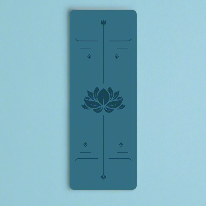 🧘‍♀️เสื่อโยคะยางธรรมชาติ PU 👩เสื่อออกกําลังกายกันลื่นสองด้านหนาเสื่อกีฬากว้างขึ้น 6 มม.ส่งเสื่อโยคะสายรัดการจับตัว - รูปที่ 5