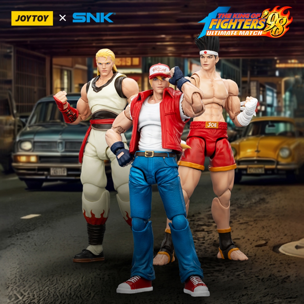 [ในสต็อก] ของเล่น JoyToy The King of Fighters 98 KOF SNK 98UM Fatal Fury Team Terry Bogard Andy Bogard Joe Higashi แอ็คชั่นฟิกเกอร์ขนาด 5 นิ้ว