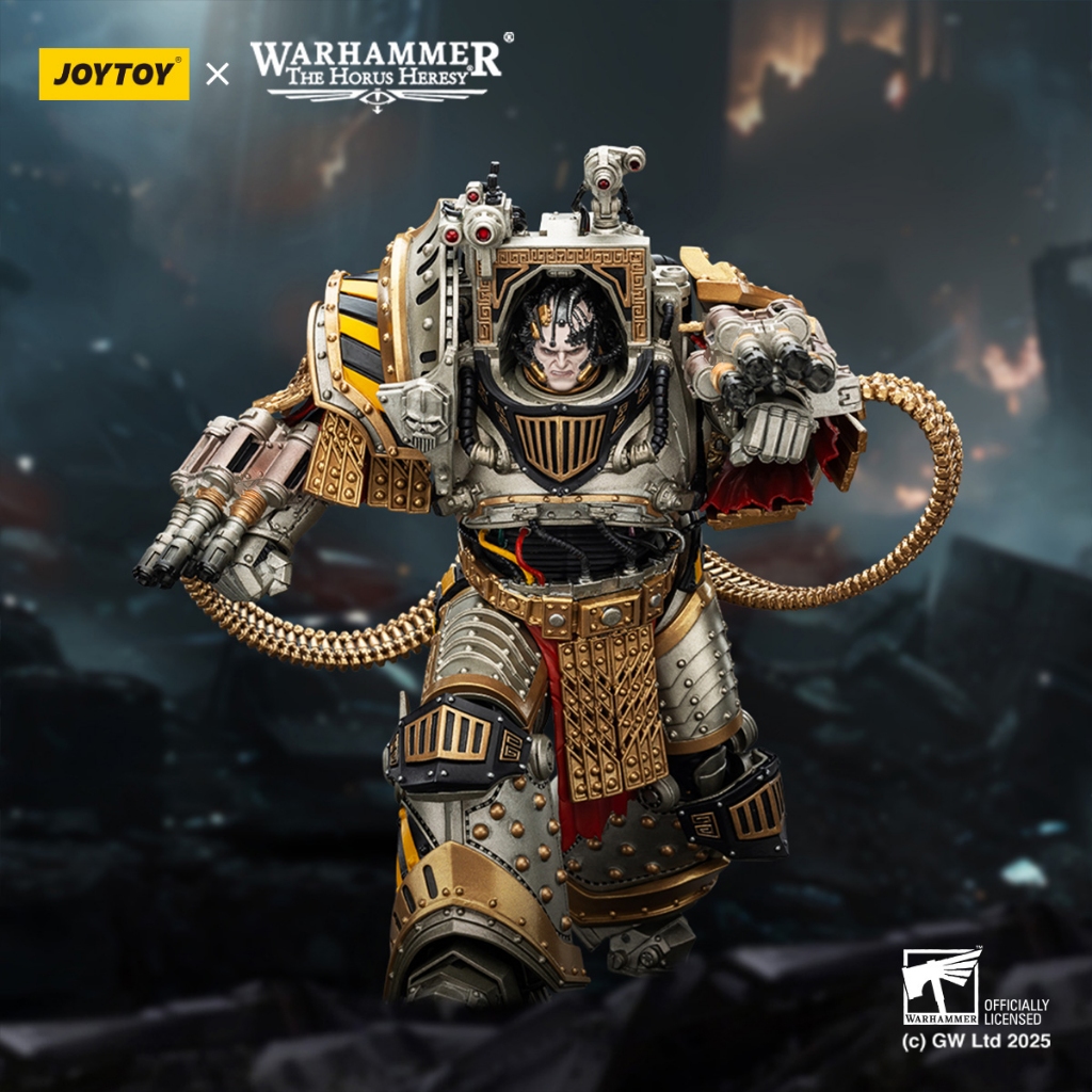 [ในสต็อก] ของเล่น JoyToy Warhammer40,000 The Horus Heresy Iron Warriors Perturabo, Primarch of the lVth Legion 7 นิ้ว Action Figure