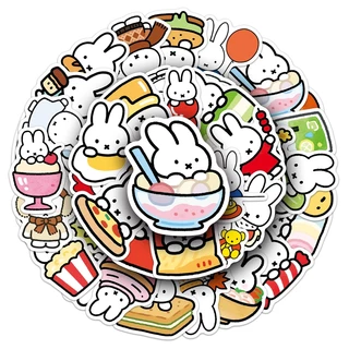 ตลก 50 ชิ้นน่ารัก Miffy สติกเกอร์สําหรับ DIY แล็ปท็อปโทรศัพท์เครื่องเขียนกันน้ํา Decal ของขวัญวันเกิด