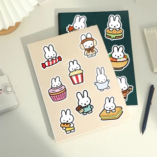 ตลก 50 ชิ้นน่ารัก Miffy สติกเกอร์สําหรับ DIY แล็ปท็อปโทรศัพท์เครื่องเขียนกันน้ํา Decal ของขวัญวันเกิด