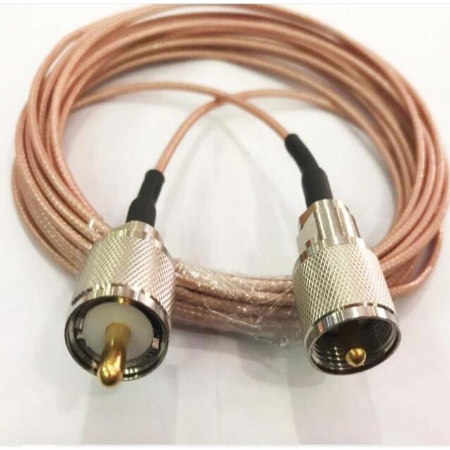 1 PC RG316 ยาว UHF PL259 ชายปลั๊ก UHF PL259 ชายสําหรับรถยนต์วิทยุเสาอากาศ 1 M 2 M 3 M 5 M 10 M 15 M 