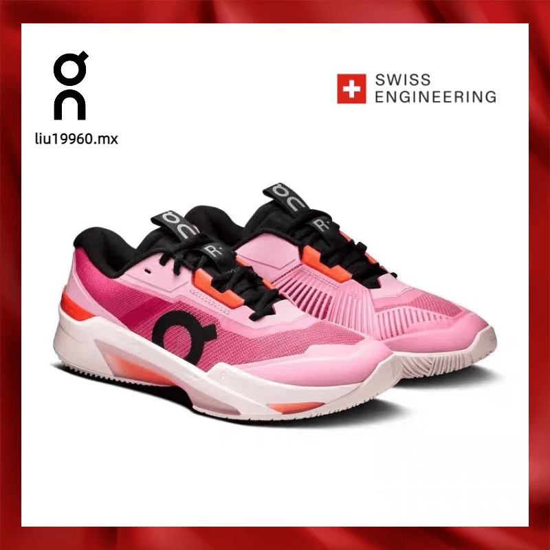 On The Roger Pro Fire Clay 2026 ใหม่ ผู้ชายและผู้หญิง ป้องกันการลื่นไถลรองเท้าเทนนิสระบายอากาศ