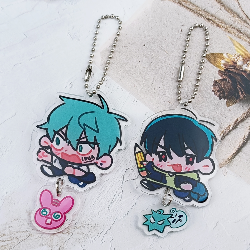 ALIEN STAGE IVAN & TILL พวงกุญแจผู้ชายพวงกุญแจสําหรับผู้หญิงการ์ตูนการ์ตูนเกาหลีรูปอะคริลิคพวงกุญแจจ