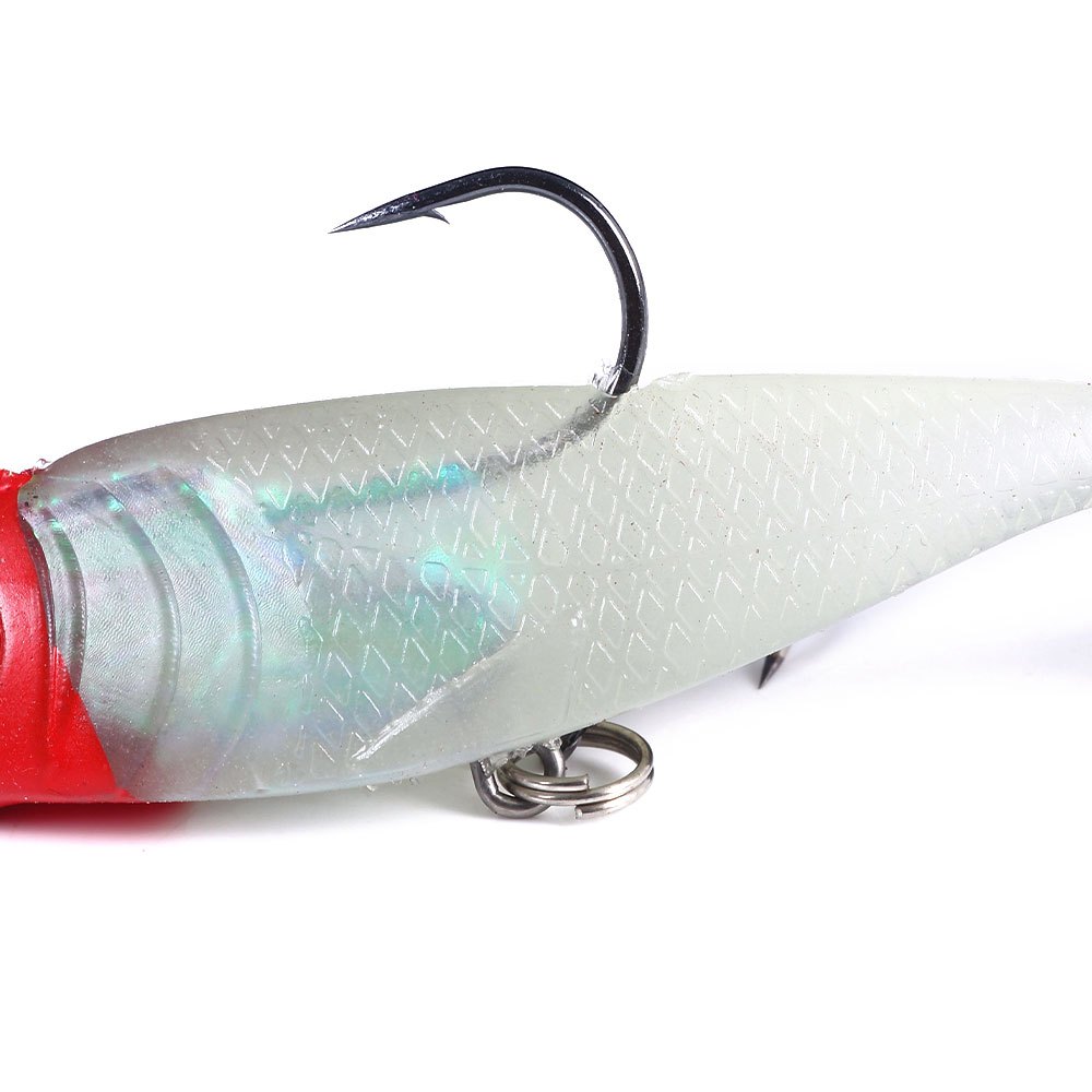 HENGJIA 1PCS 10 ซม.-18.5G/8 ซม.-12.3G เหยื่อตกปลา Soft Lure luminous Wobblers เหยื่อประดิษฐ์ซิลิโคนตกปลา Lure Sea Bass ปลาคาร์พตกปลาช้อนตะกั่ว Jig Lures - รูปที่ 5