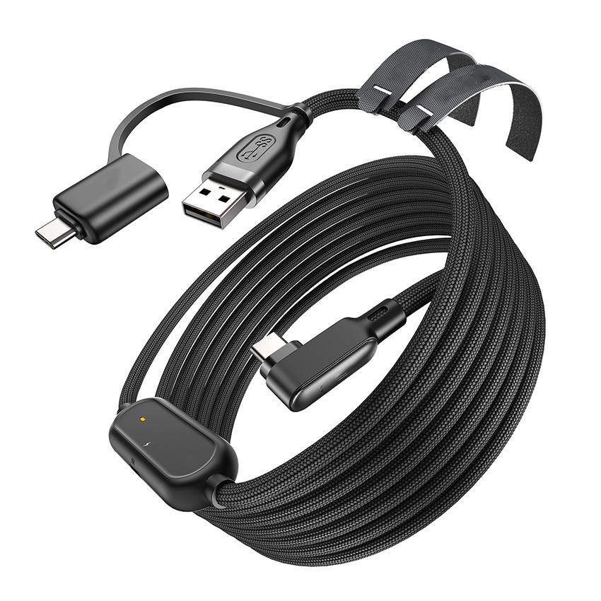 5m/16ft Fast Charging Link Cable สําหรับ Quest3/3S/2/Pro /Pico4/Pico4Ultra/ PC /SteamVR Type-C สาย U