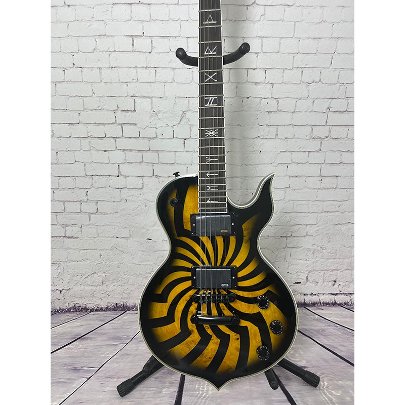 กีตาร์ไฟฟ้าจีน Wylde Audio กังหันลมคอเมเปิ้ลร่างกายมะฮอกกานีในสต็อก