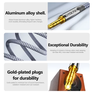 SUNKANDI USB C ถึง 4 ขั้ว 3.5 มม. Audio Aux Cable รองรับ Micro Music Line control สําหรับโทรศัพท์มือถือคอมพิวเตอร์ทีวี