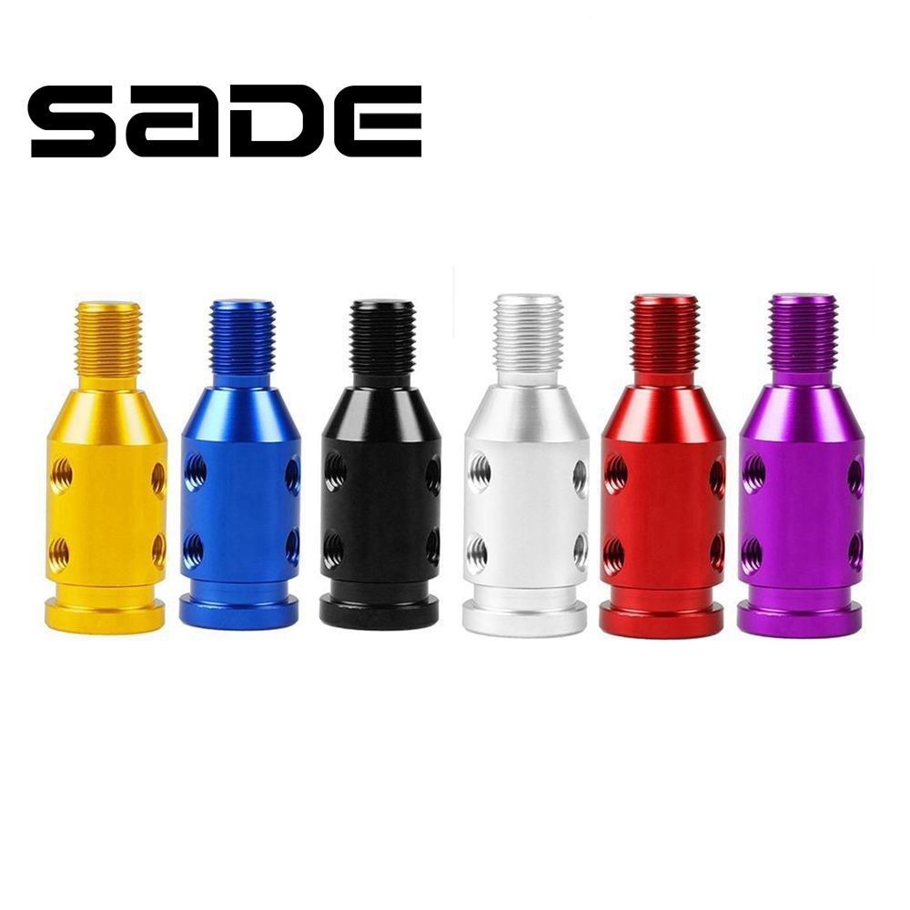 SADE สําหรับ Non-Threaded Shifters M10x1.5 M12x1.25 Universal อลูมิเนียมเกียร์ Shift Knob อะแดปเตอร์ SK-1054