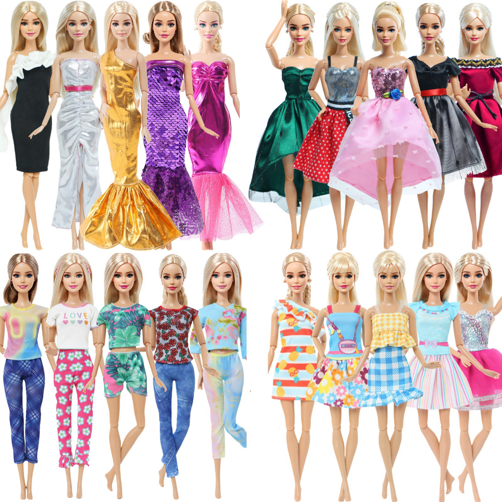 5 ชิ้นแฟชั่นชุดลําลองเสื้อกางเกงชุดตุ๊กตาอุปกรณ์เสริมเสื้อผ้าสําหรับ 11.5 นิ้วตุ๊กตา (NO DOLLS)