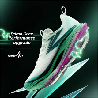 【361 Degrees】Flame 4 ET | รองเท้าวิ่งแผ่นคาร์บอนไฟเบอร์ สำหรับผู้ชายและผู้หญิง - รองเท้ากีฬาสำหรับมืออาชีพและรองเท้าฝึกซ้อมความเร็ว 672612223