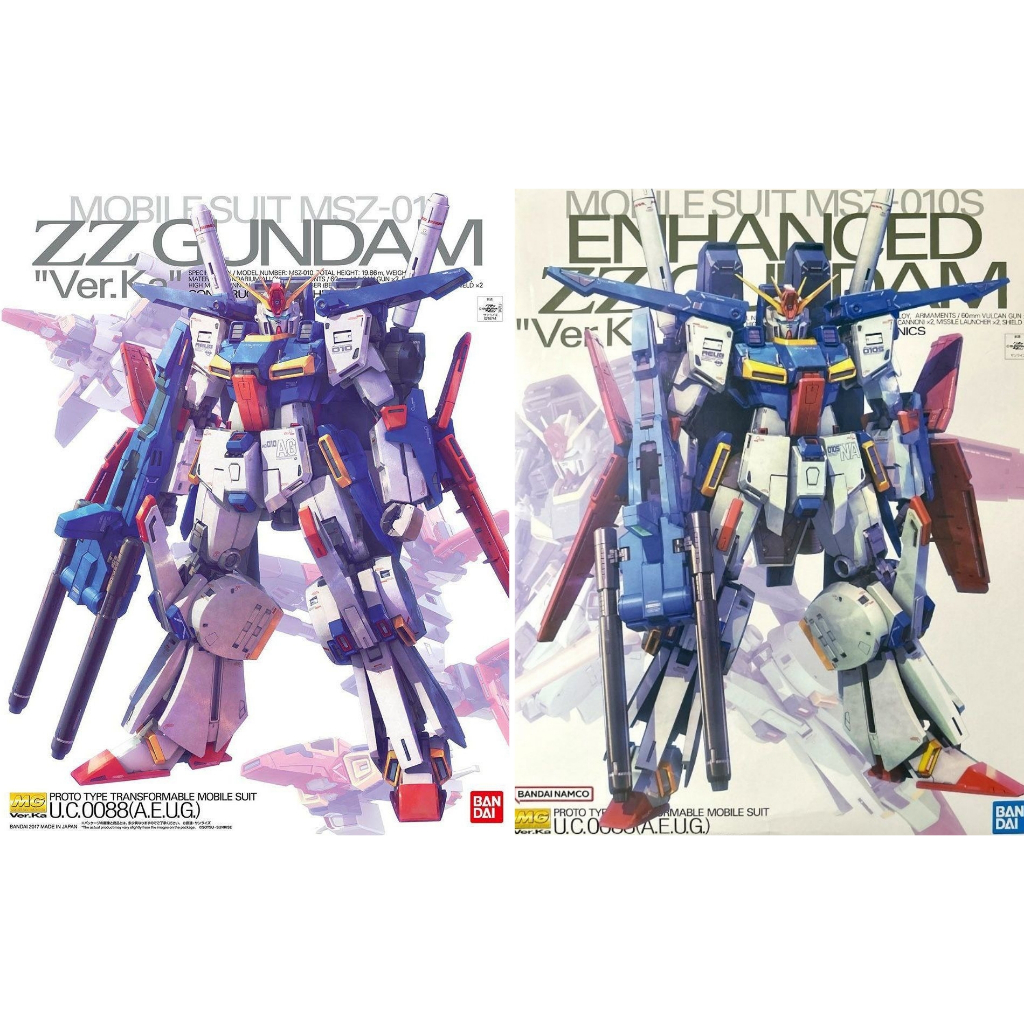 BANDAI MG 1/100 MOBILE SUIT GUNDAM MSZ-010 ZZ Gundam MSZ-010S Enhanced ZZ Gundam ver. ที่