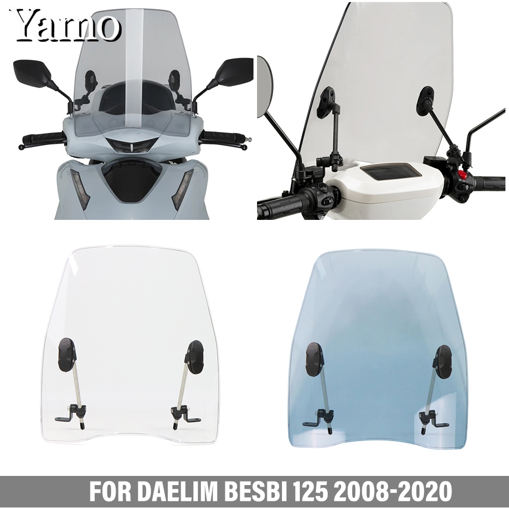 สําหรับ DAElim BESBI 125 2008-2020 กระจกสกู๊ตเตอร์ DAElim BESBI 125 รถจักรยานยนต์ fairing การปรับเปล