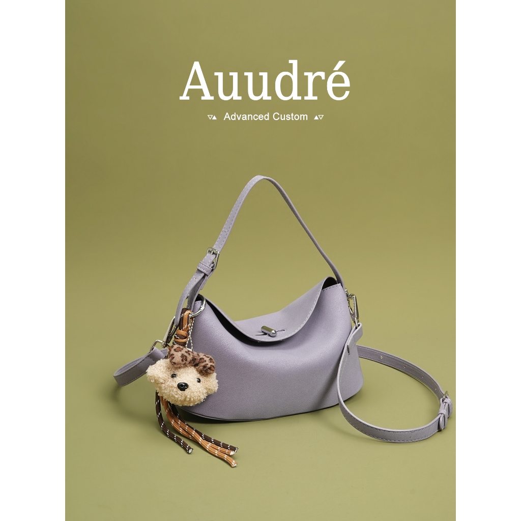 Auudre Niche Purple Handbag Female Work Commuter Crossbody Small Bag – โปรปัง