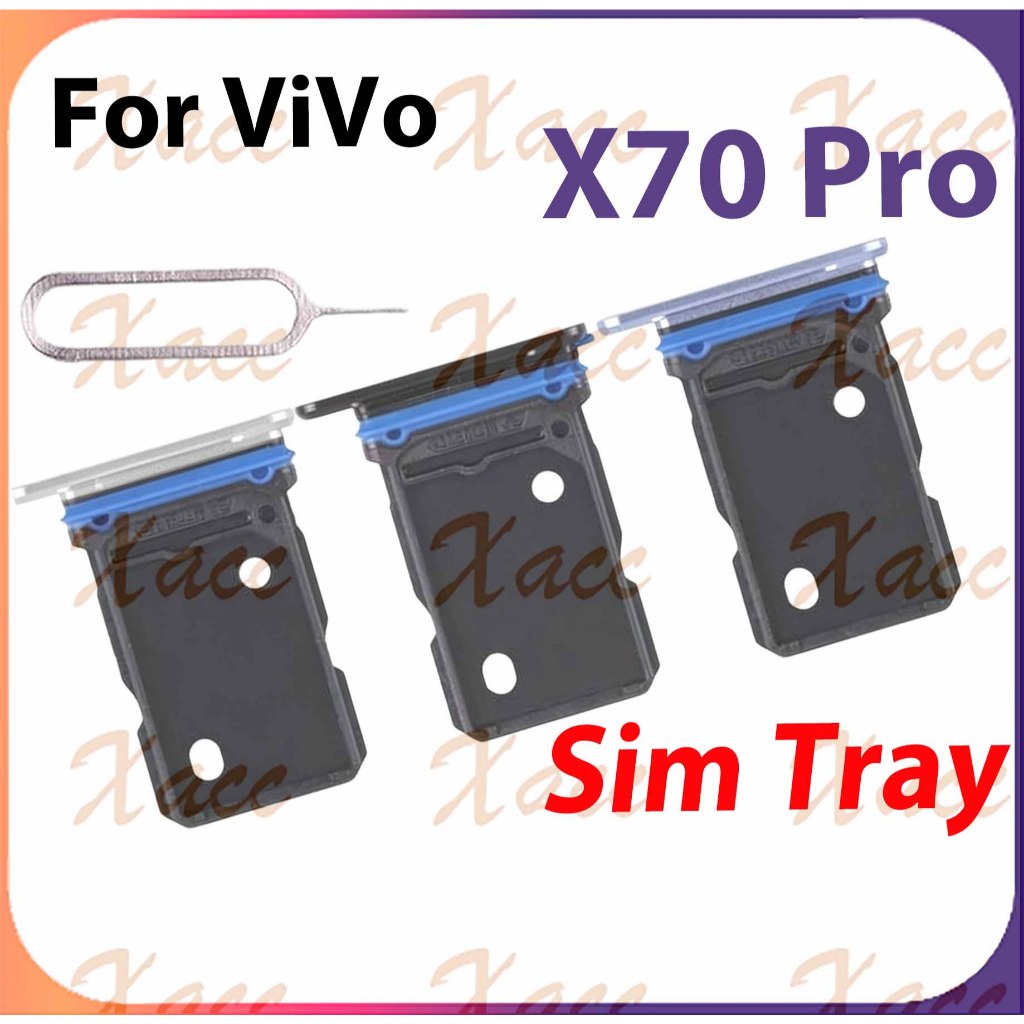 สําหรับ VIVO X70 Pro ซิมการ์ดถาดผู้ถือสล็อตการติดตั้งเปลี่ยนโทรศัพท์