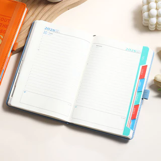 2026 Planner A5 Agenda 365 วันปฏิทินโน้ตบุ๊ครายเดือน/รายสัปดาห์ Planner สํานักงานเครื่องเขียนโรงเรียน