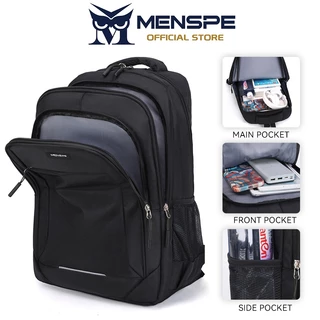 MENSPE Fashion Mens Backpack Portable Laptop Backpack Oxford Cloth Business Travel Bag Notebook Bag