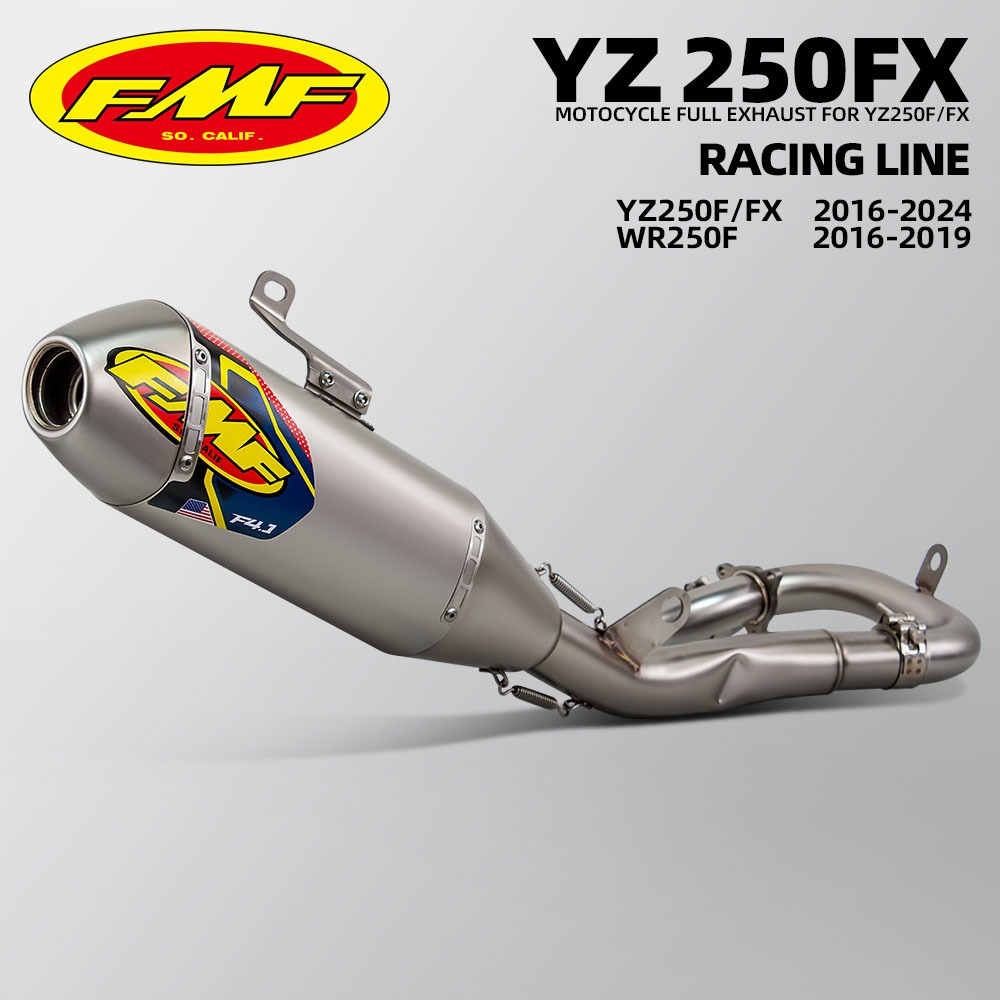 FMF RACING ชุดท่อไอเสียแบบเต็มออฟโรดสําหรับ YAMAHA YZ250F YZ250FX WR250F 2016-2024