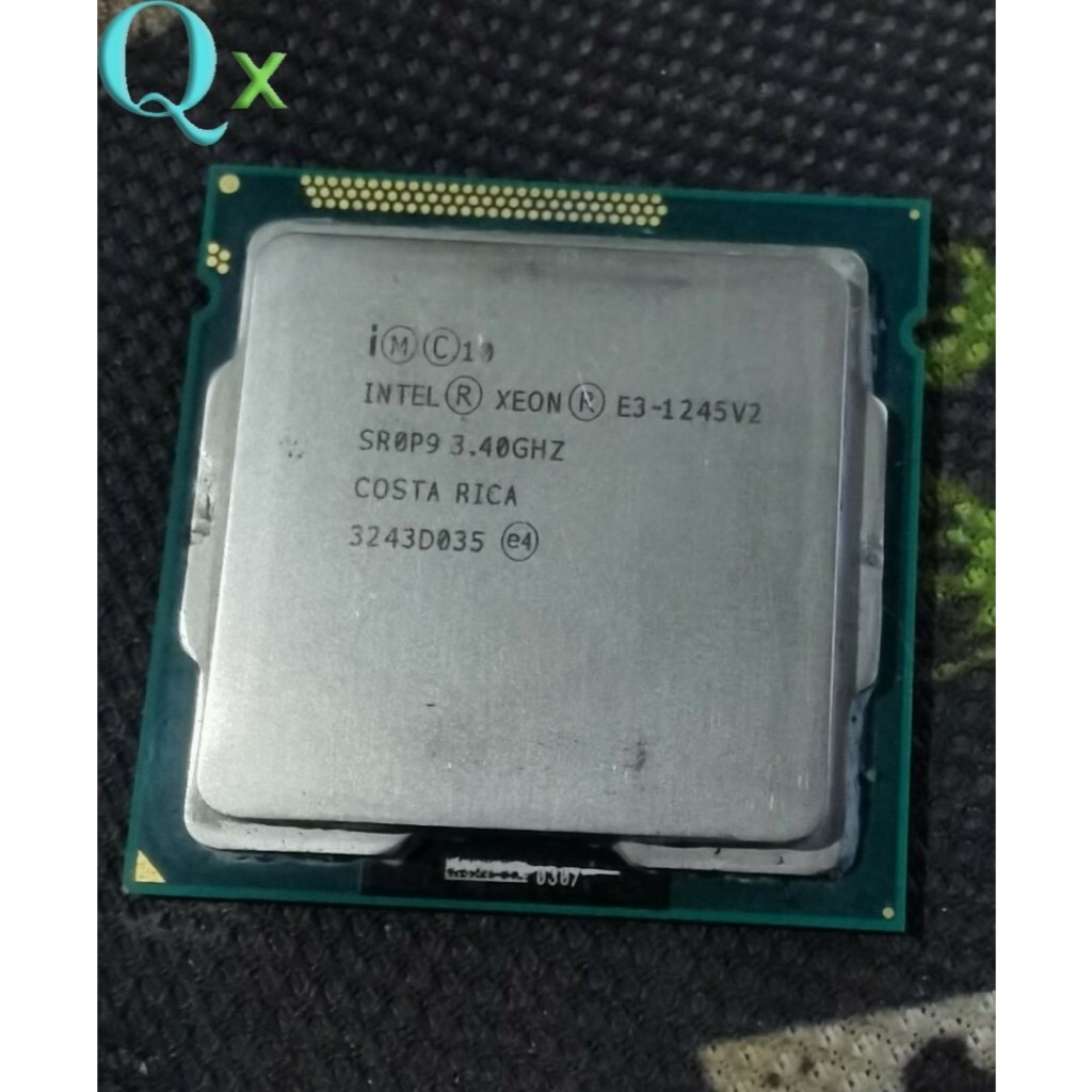 Xeon E3-1245 V2 LGA1155 เซิร์ฟเวอร์ CPU โปรเซสเซอร์ SR0P9 3.4GHz Quad Core 77W