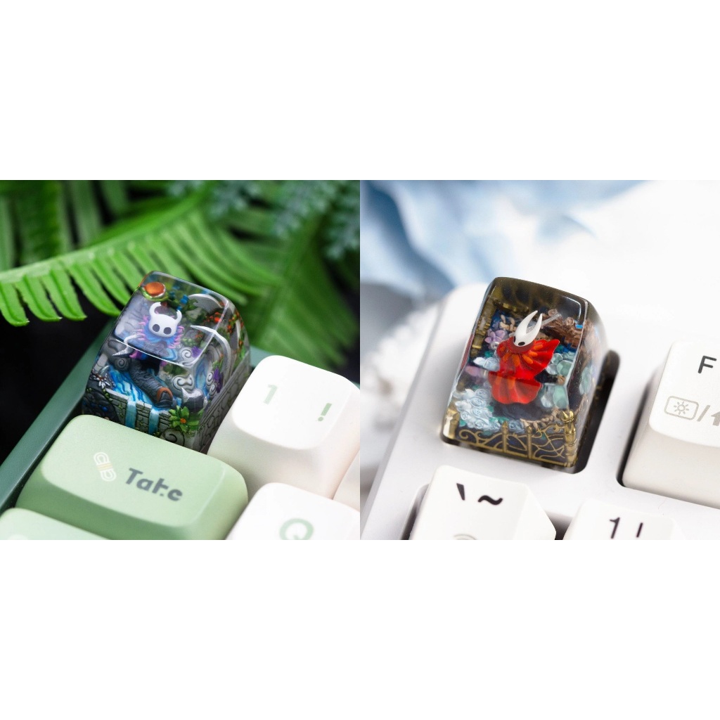 Hollow Knight & Hornet Epoxy Resin Artisan Keycap ปุ่มกดคีย์บอร์ดสร้างสรรค์ส่วนบุคคลเดี่ยว
