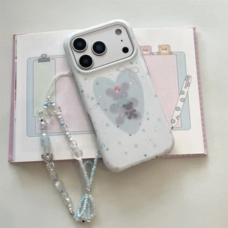 สําหรับIphone Case 17 Pro Max 16 Pro Max 15 Pro Max 14 Pro Max Blue Love Bearเคสโทรศัพท์