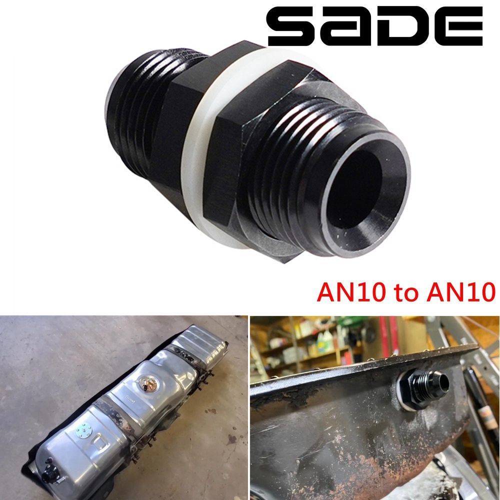 SADE AN6/AN8/AN10/AN12 ชาย Flare Bulkhead Fitting อลูมิเนียมสีดําการใช้ Cell Tank Adapter พร้อมเครื่องซักผ้า ราคา ถูกที่สุด ดีลบีเคเค