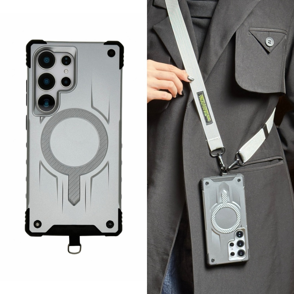 SAMSUNG สายรัดCrossbodyเคสโทรศัพท์แม่เหล็กสําหรับSamsung S25 S24 S23 Ultra A54 A74 A35 A55 A36 A56 S