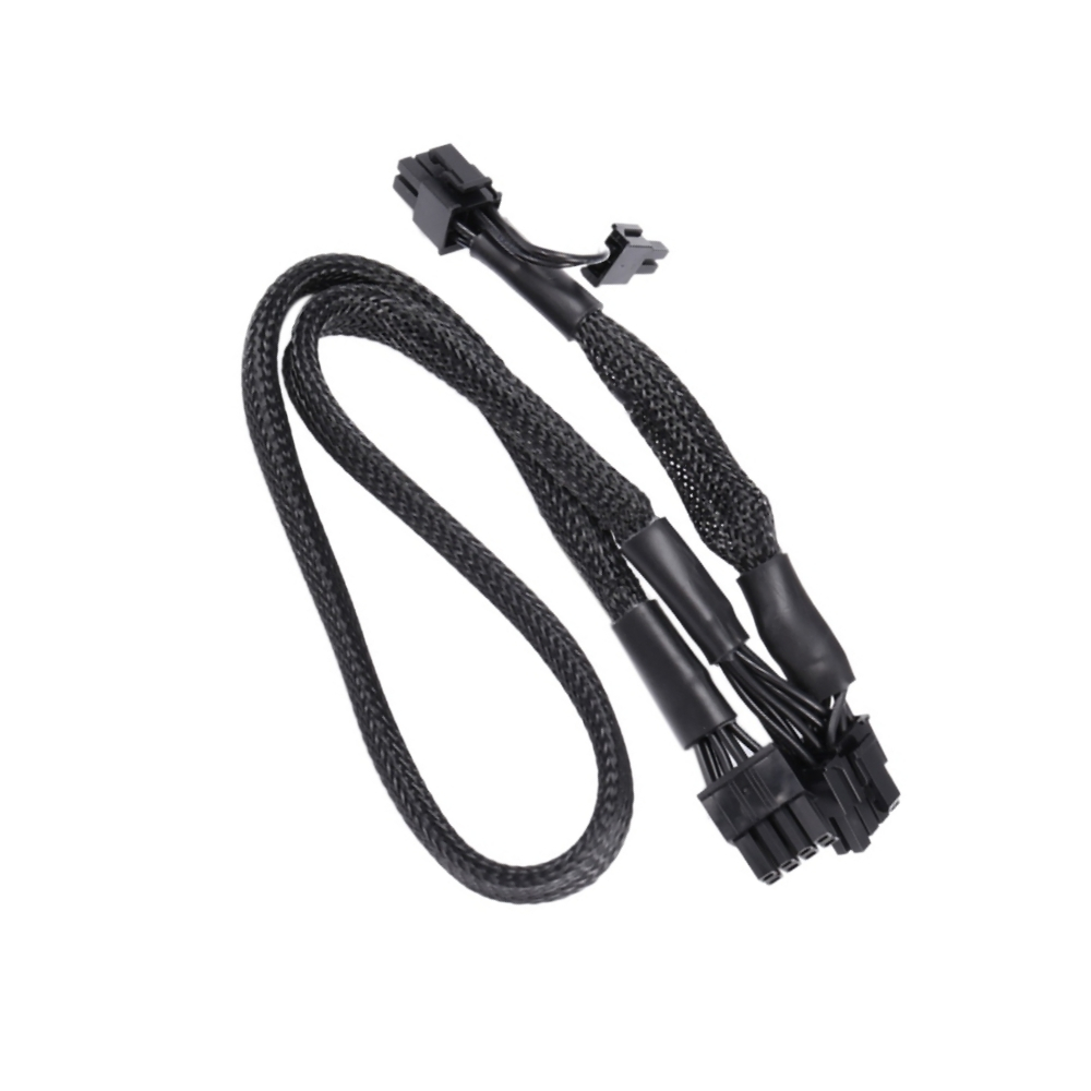 GPU Power Cable PCIe Dual 8Pin 6+2Pin 18AWG Sleeved Net 60+20CM สําหรับ Corsair HX1200i, HX1000i, HX
