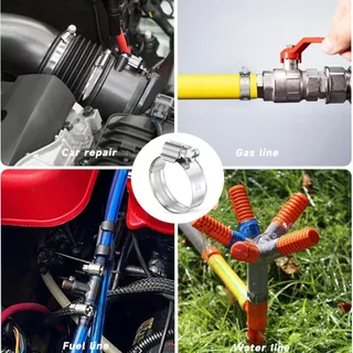 A&D เข็มขัดรัดท่อ เหล็กรัดสแตนเลส 304 เหล็กรัดสายยาง แคล้มรัดท่อ Hose Clip กิ๊ปรัดท่อ เข็มขัดรัดสายยาง