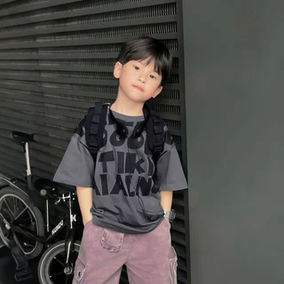 SweetKids พร้อมส่งจากกทม🌸เสื้อยืดเด็ก🍓เสื้อแขนสั้นเด็กผู้ชายหน้าร้อน ลายตัวอักษร สไตล์เท่ๆ ใส่สบายหายใจได้ งานดี แมทช์ง่าย หลายสีให้เลือก