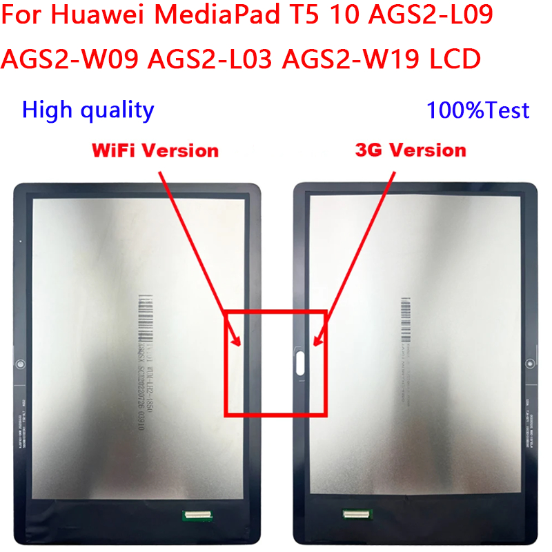 สําหรับ Huawei MediaPad T5 10 AGS2-L09 AGS2-W09 AGS2-L03 AGS2-W19 จอแสดงผล LCD Touch Screen Digitize