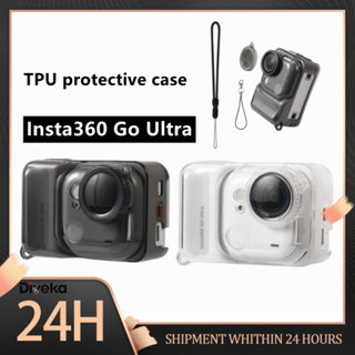 สําหรับ Insta360 Go Ultra TPU Clear เคสป้องกันเชือกป้องกันกา…