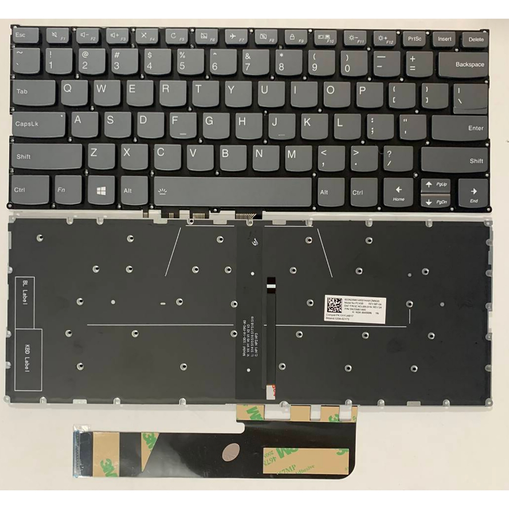 แป้นพิมพ์แล็ปท็อป US Layout สําหรับ Lenovo YOGA 530-14ARR โยคะ 530-14IKB Flex 6-14ARR 14IKB ไม่มีจุด