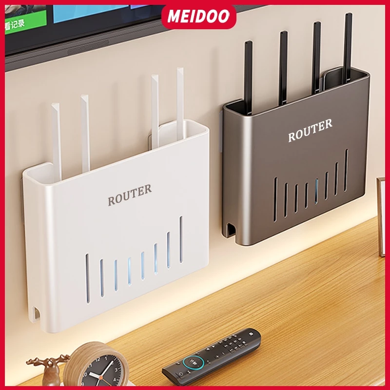 MEIDOO แท่นวางเราเตอร์นี้ทำจากเหล็กกล้าคาร์บอนและสามารถรับน้ำหนักของเราเตอร์และสายเคเบิลได้