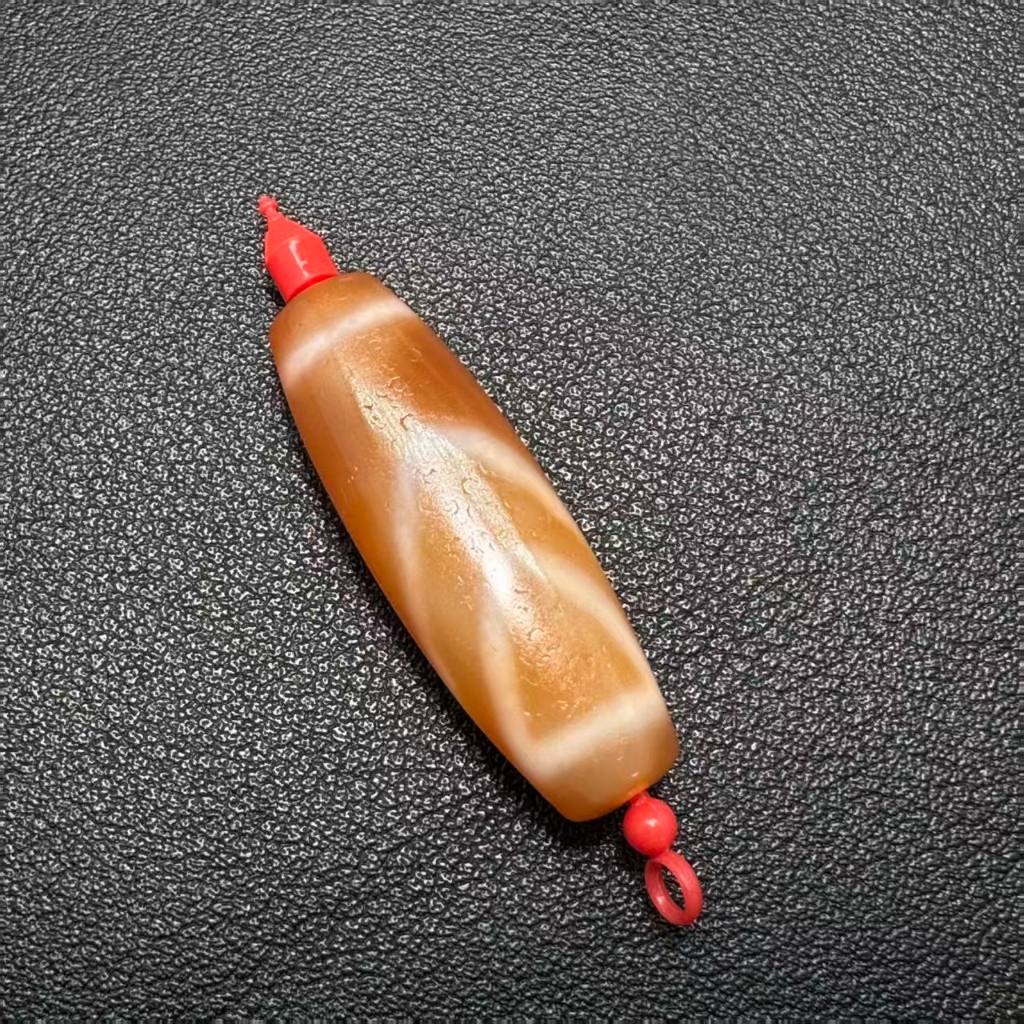 [ลูกปัด Dzi ของไต้หวันกับช่างฝีมือบริสุทธิ์ Gathering Boutique Tender Color Orange Flesh One Eye Dou