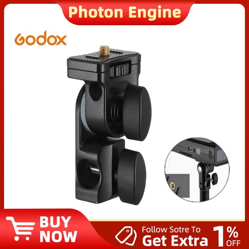 Godox AD-E2 E ฐานยึดพร้อมสกรู 1/4 "ด้านบนเพื่อถือ Godox AD200 AD200PRO AD300PRO แฟลช Speedlite